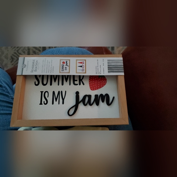 Huntington Home Reversible Sign Gnomes/Summer Is My Jam New - Picture 2 of 4